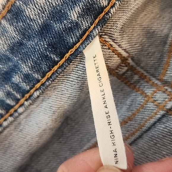 RAG And BONE Nina High Rise Ankle CIGARETTE JEANS SIZE 28. - Picture 8 of 10